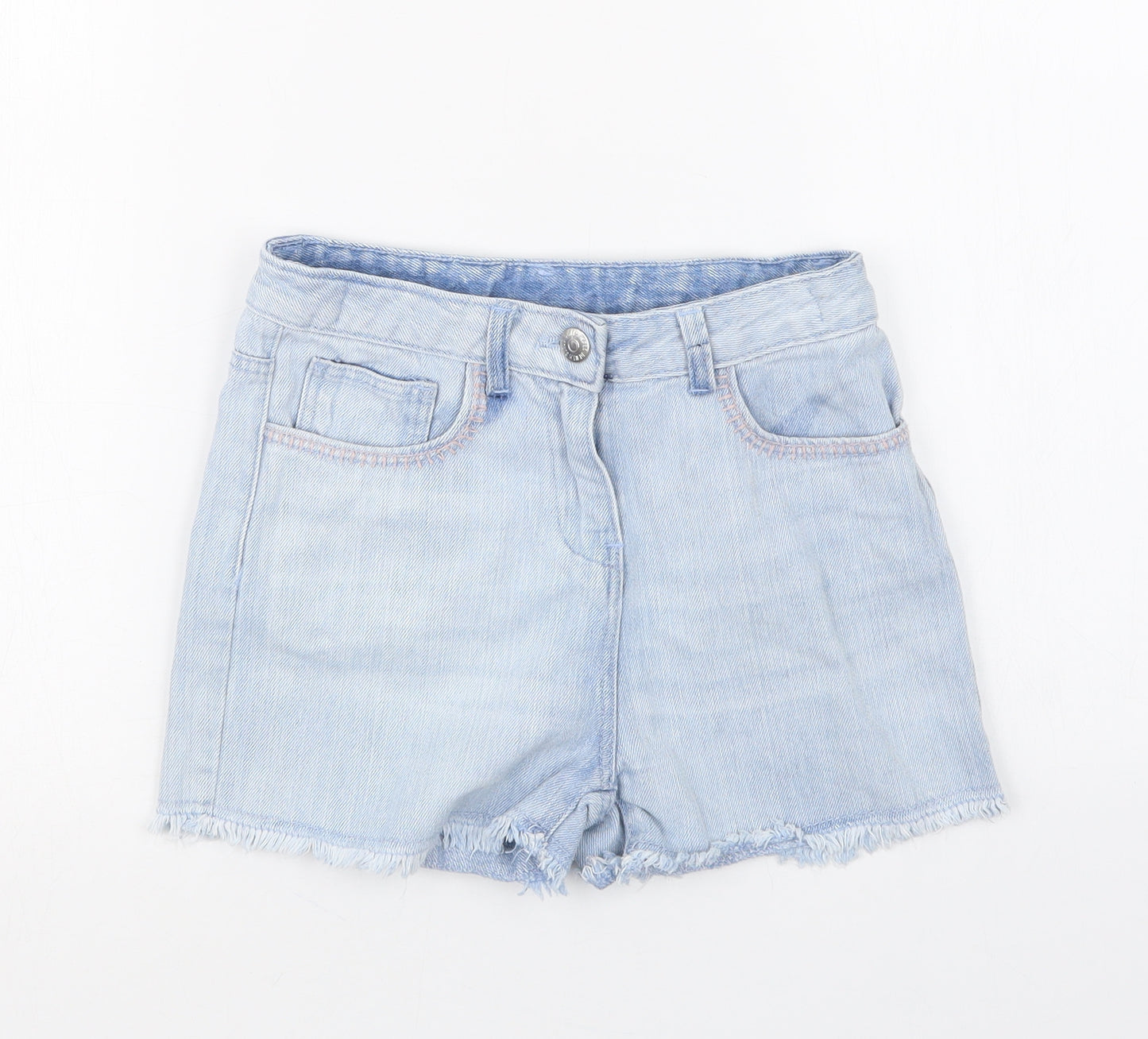 Matalan Girls Blue  Denim Boyfriend Shorts Size 10 Years