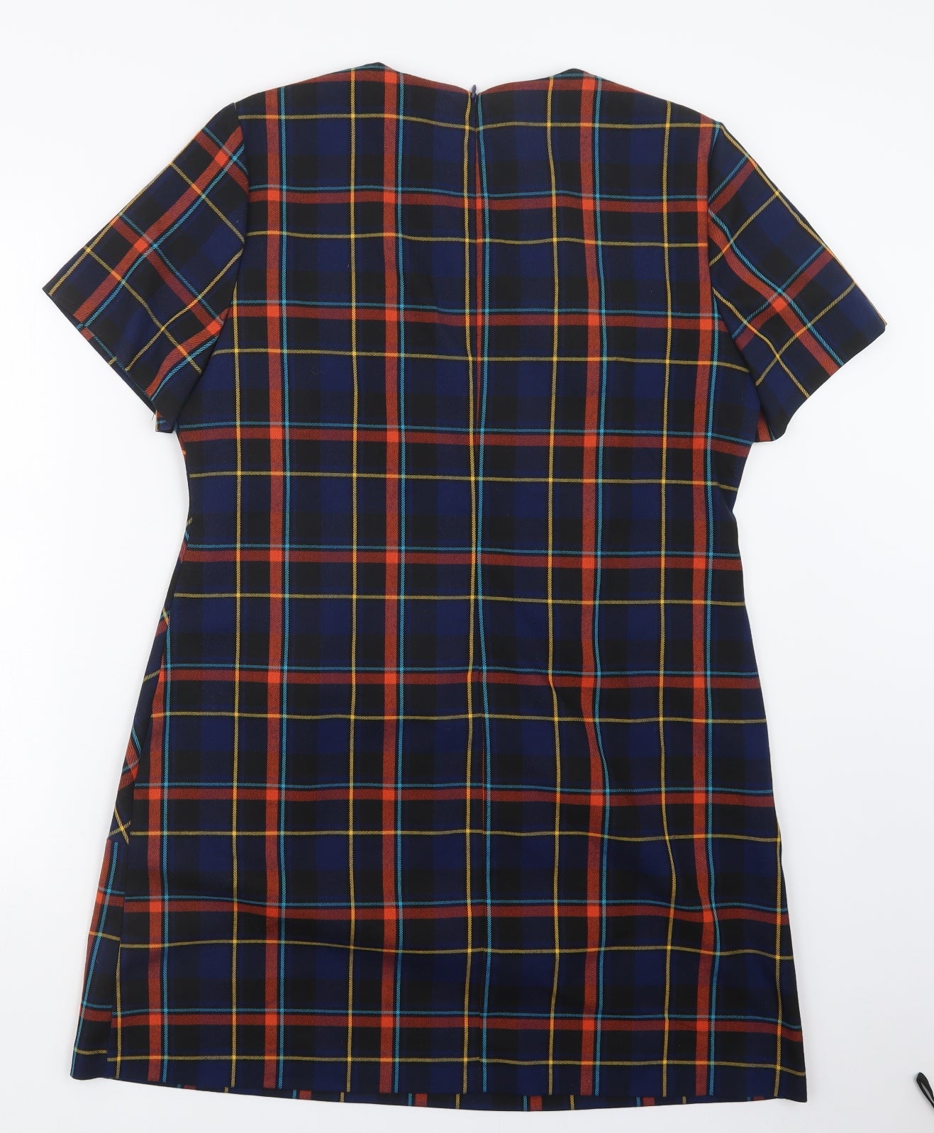 George Womens Blue Check  T-Shirt Dress  Size 16