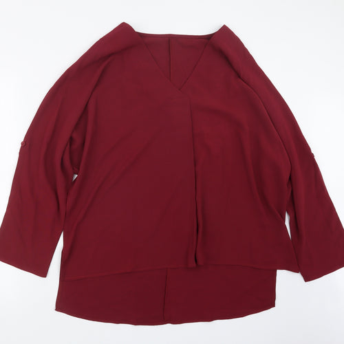 SheIn Womens Red   Basic Blouse Size L