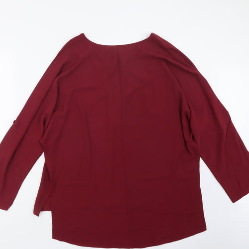 SheIn Womens Red   Basic Blouse Size L