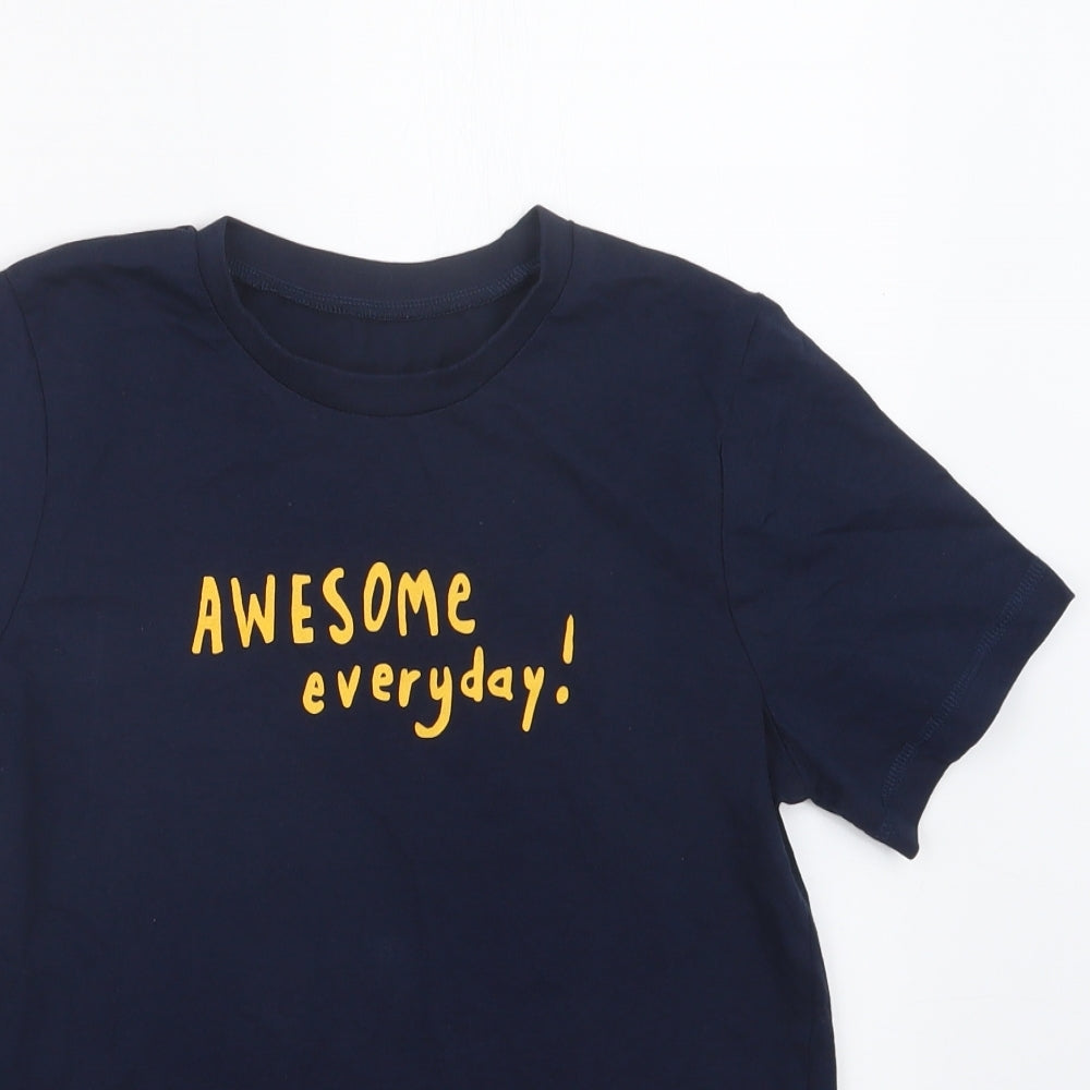 George Boys Blue   Basic T-Shirt Size 11-12 Years