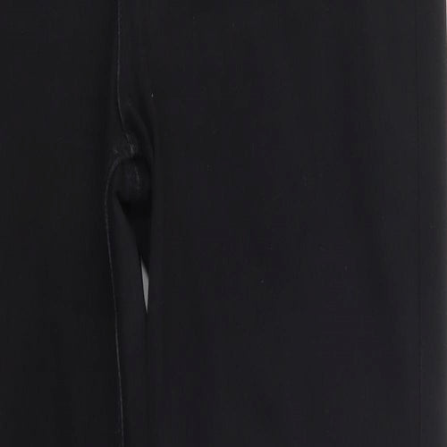 Marks and Spencer Womens Black  Denim Straight Jeans Size 16 L32 in