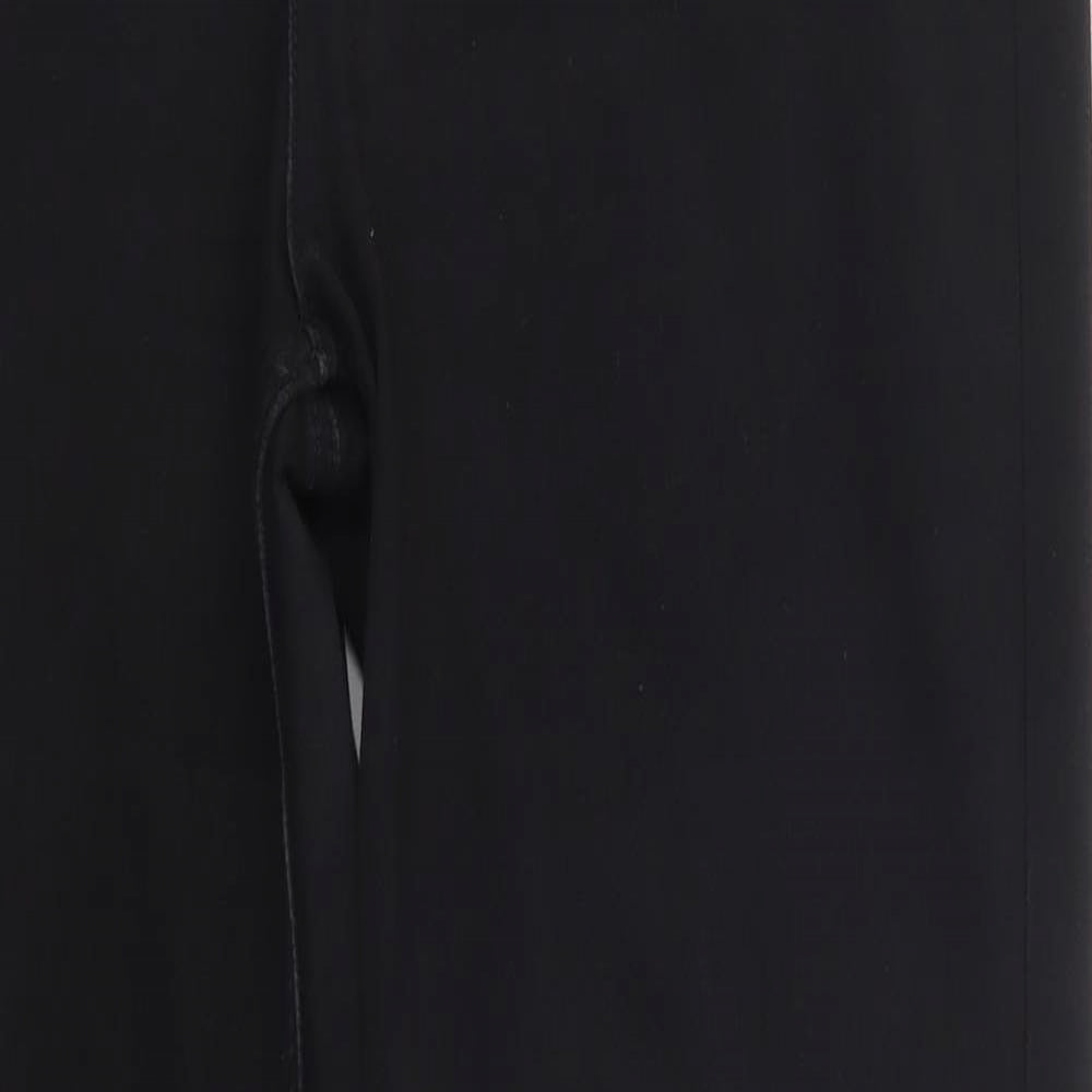 Marks and Spencer Womens Black  Denim Straight Jeans Size 16 L32 in