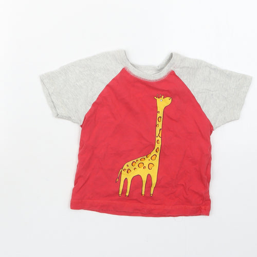 NEXT Boys Red Geometric  Babydoll Pyjama Top Size 12-18 Months