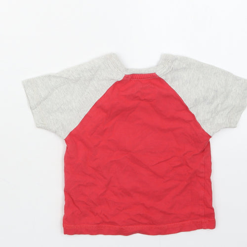 NEXT Boys Red Geometric  Babydoll Pyjama Top Size 12-18 Months