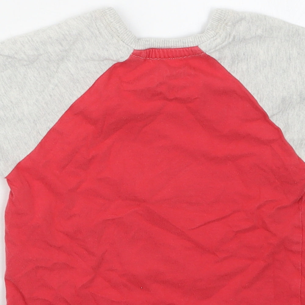 NEXT Boys Red Geometric  Babydoll Pyjama Top Size 12-18 Months