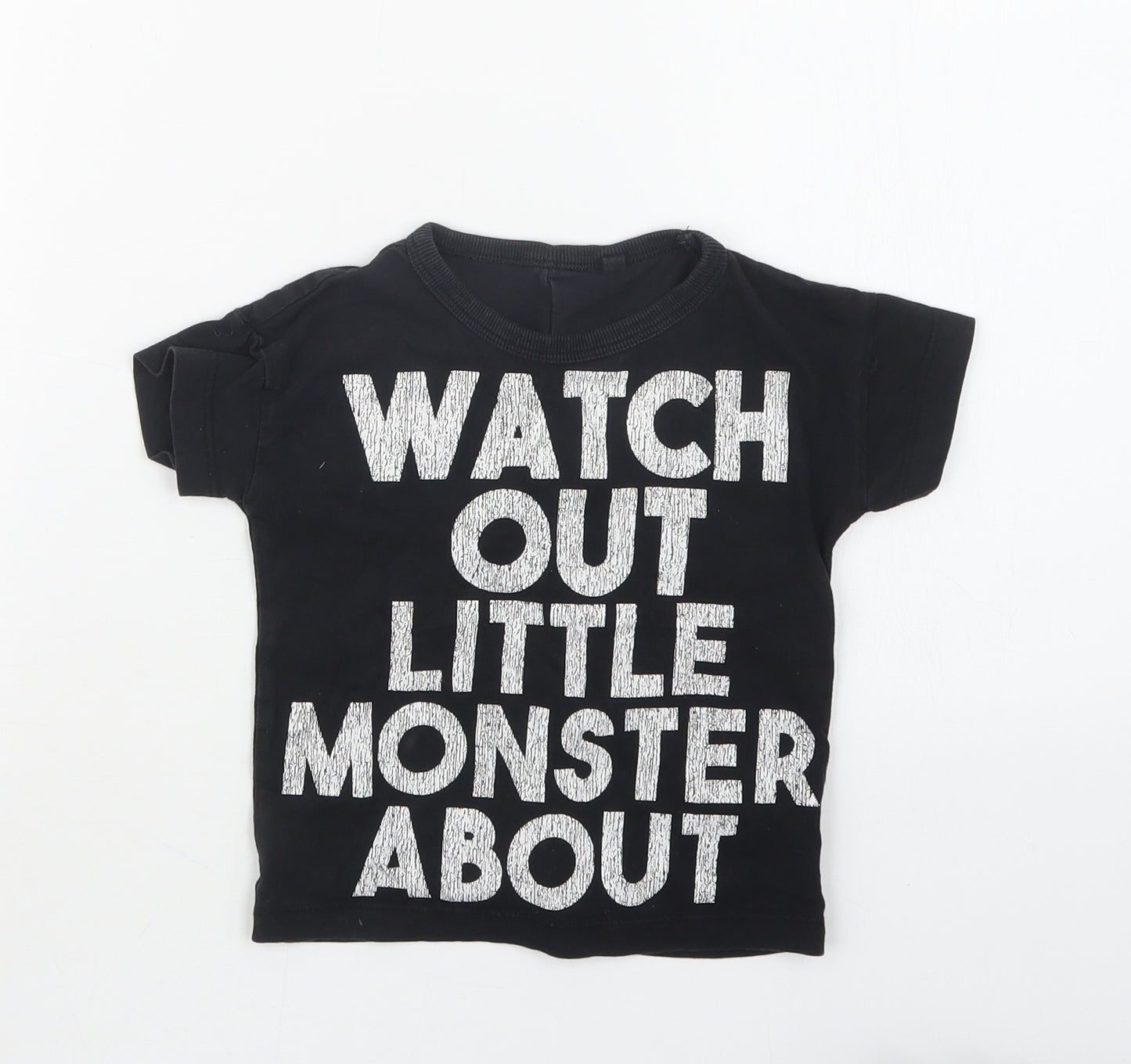 NEXT Boys Black   Basic T-Shirt Size 12-18 Months