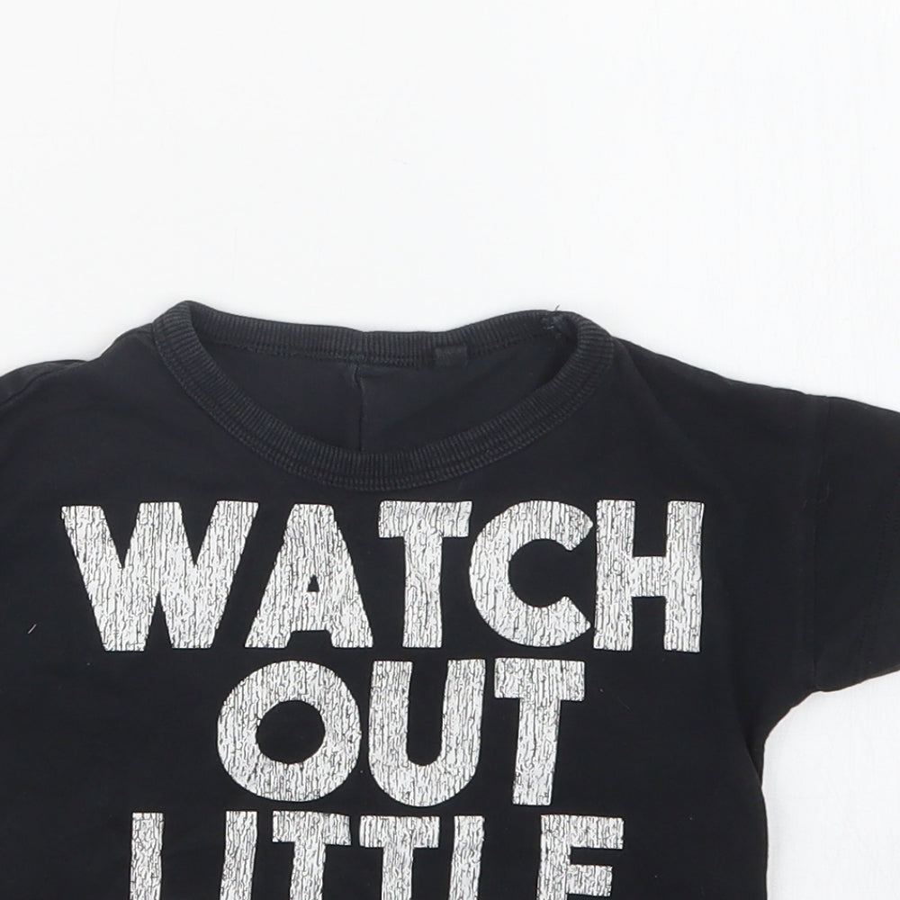 NEXT Boys Black   Basic T-Shirt Size 12-18 Months