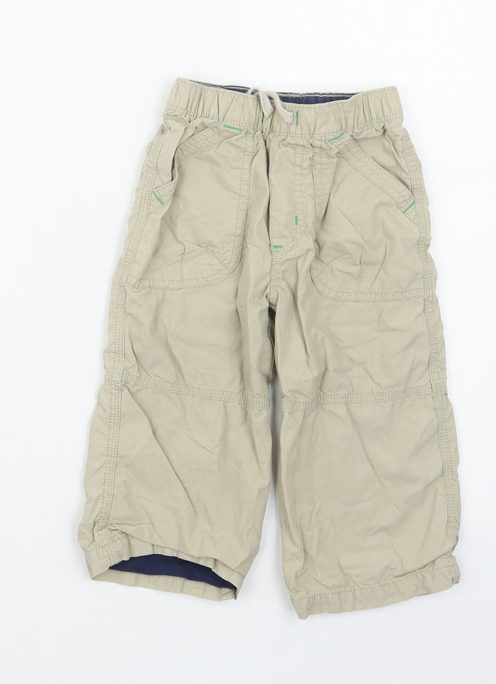 TU Boys Beige Cargo Trousers Size 12-18 Months