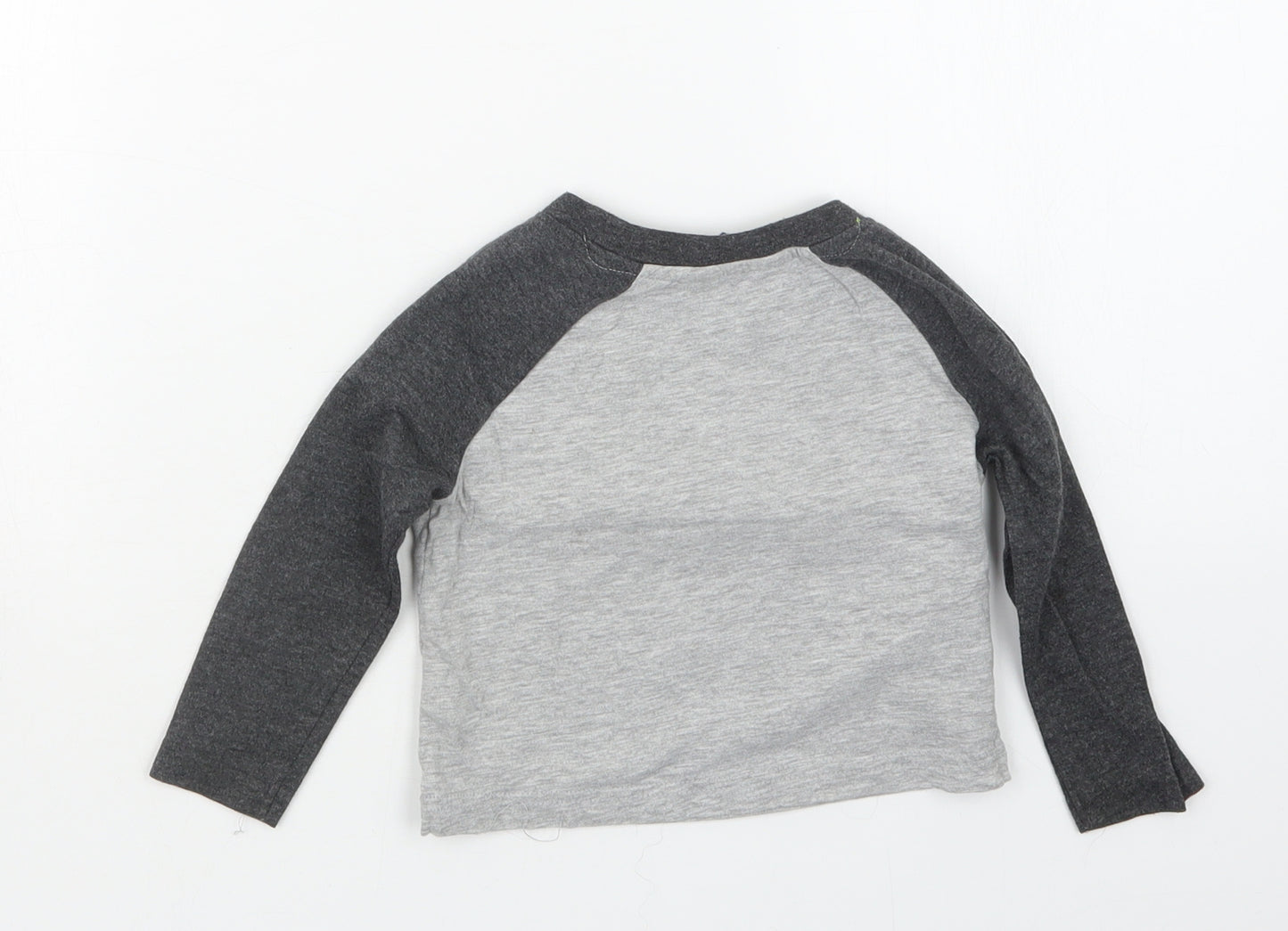 Rebel Boys Grey   Basic T-Shirt Size 12-18 Months