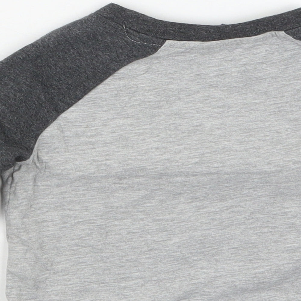 Rebel Boys Grey   Basic T-Shirt Size 12-18 Months