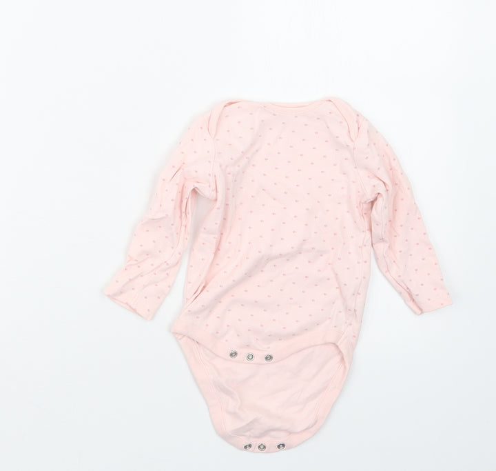 NEXT Girls Pink Geometric Babygrow One-Piece Size 9-12 Months