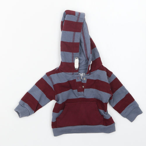 F&F Boys Red Striped  Jacket  Size 0-3 Months  - Hoodie