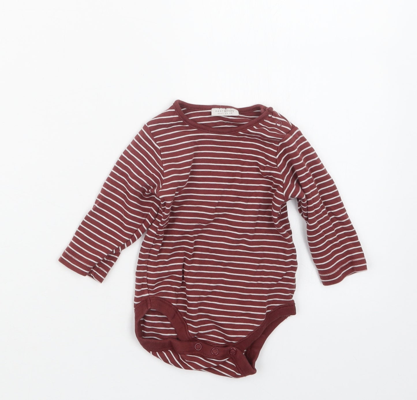 NEXT Boys Brown Striped  Babygrow One-Piece Size 3-6 Months