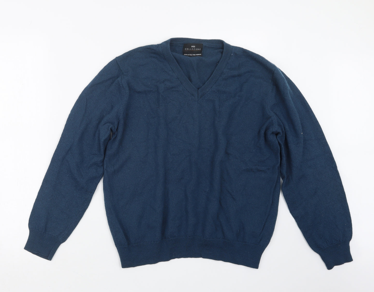 Marks and Spencer Mens Blue  Knit Pullover Jumper Size L