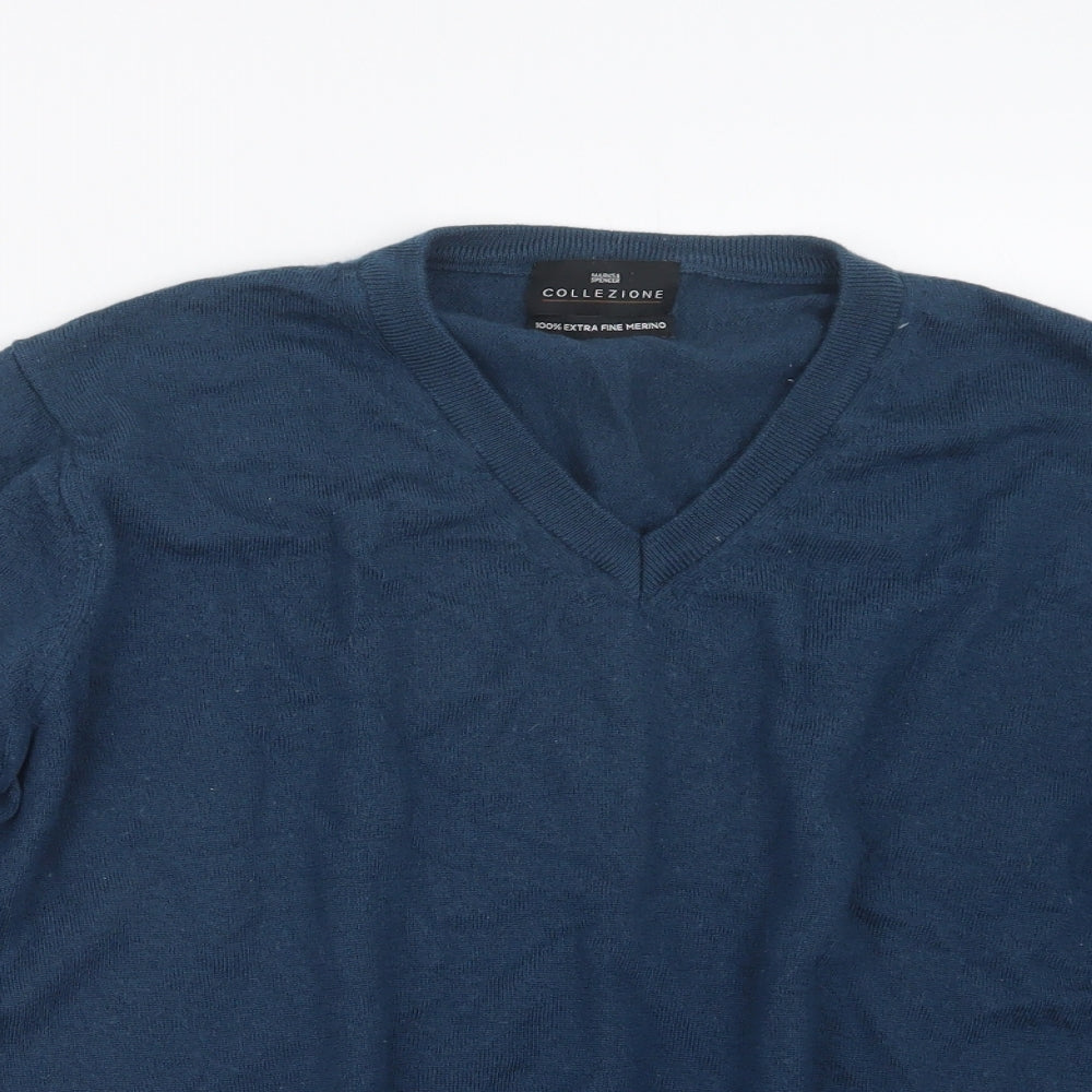 Marks and Spencer Mens Blue  Knit Pullover Jumper Size L