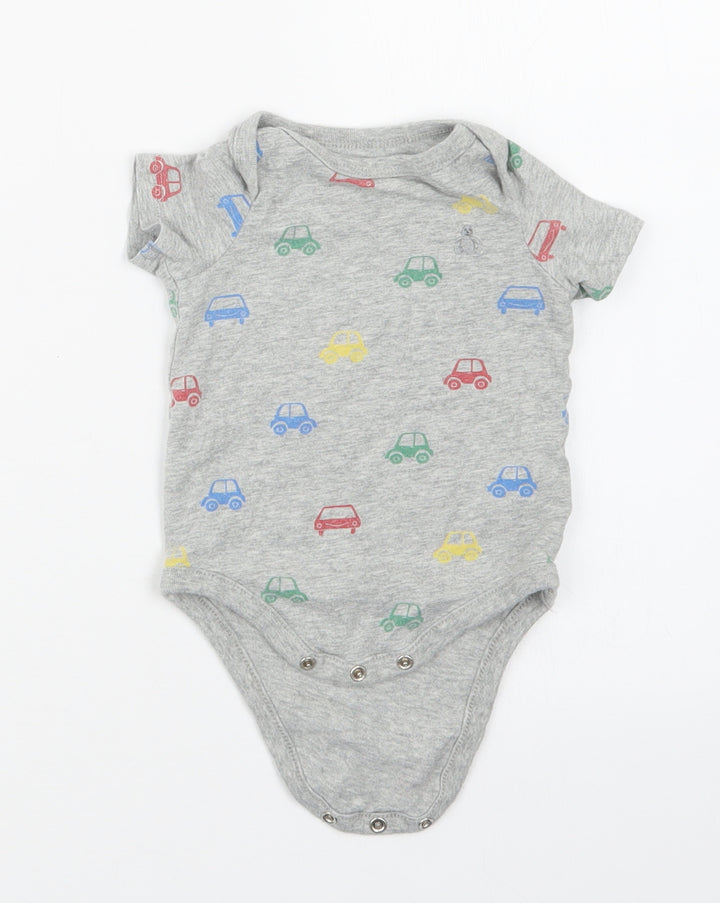 Gap Boys Grey Geometric Babygrow One-Piece Size 3-6 Months
