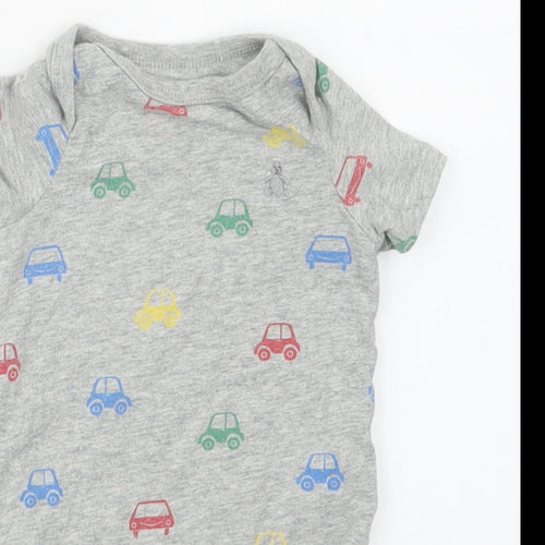 Gap Boys Grey Geometric  Babygrow One-Piece Size 3-6 Months
