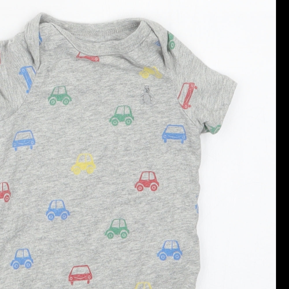 Gap Boys Grey Geometric  Babygrow One-Piece Size 3-6 Months