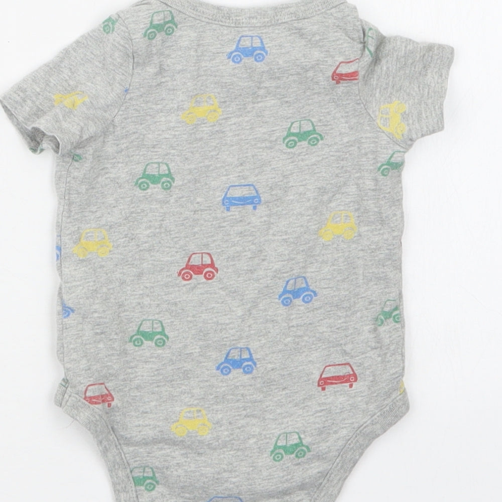 Gap Boys Grey Geometric  Babygrow One-Piece Size 3-6 Months