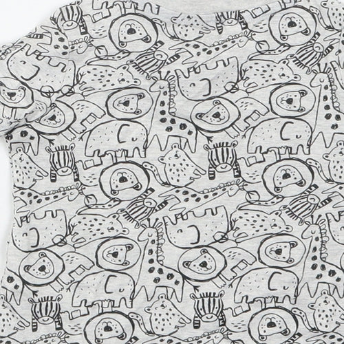 F&F Boys Grey Geometric  Basic T-Shirt Size 3-6 Months