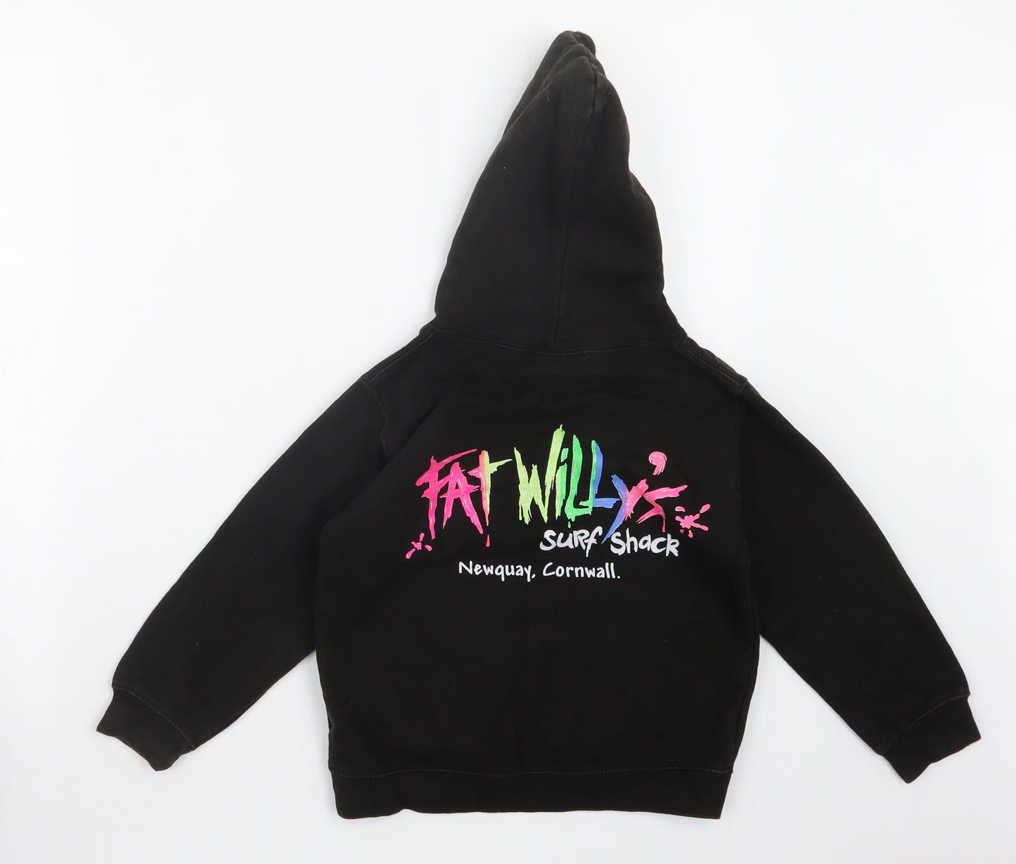 Awdis Girls Black   Pullover Hoodie Size 5-6 Years
