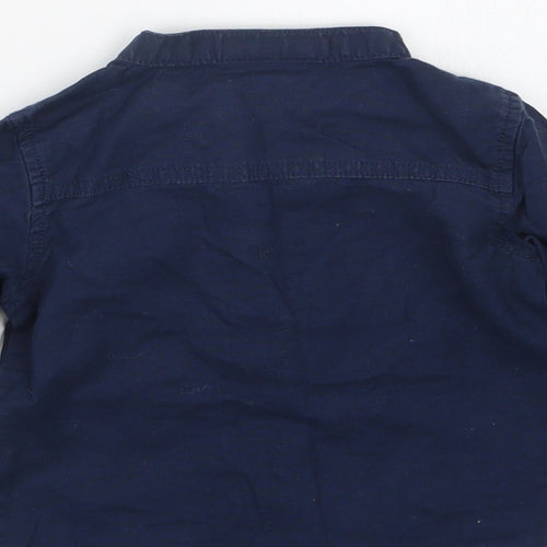 Lupilu Boys Blue   Basic Button-Up Size 6-9 Months
