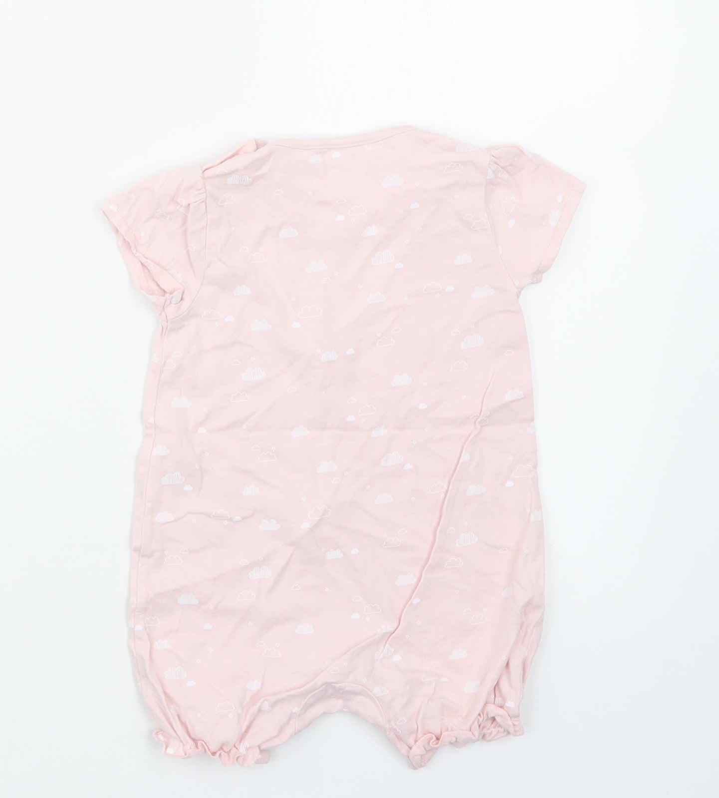 NEXT Girls Pink Geometric  Coverall Outfit/Set Size 6-9 Months