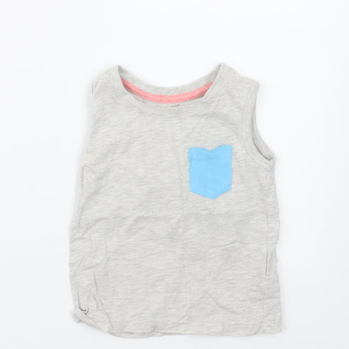 Rebel Boys Grey   Basic T-Shirt Size 12-18 Months