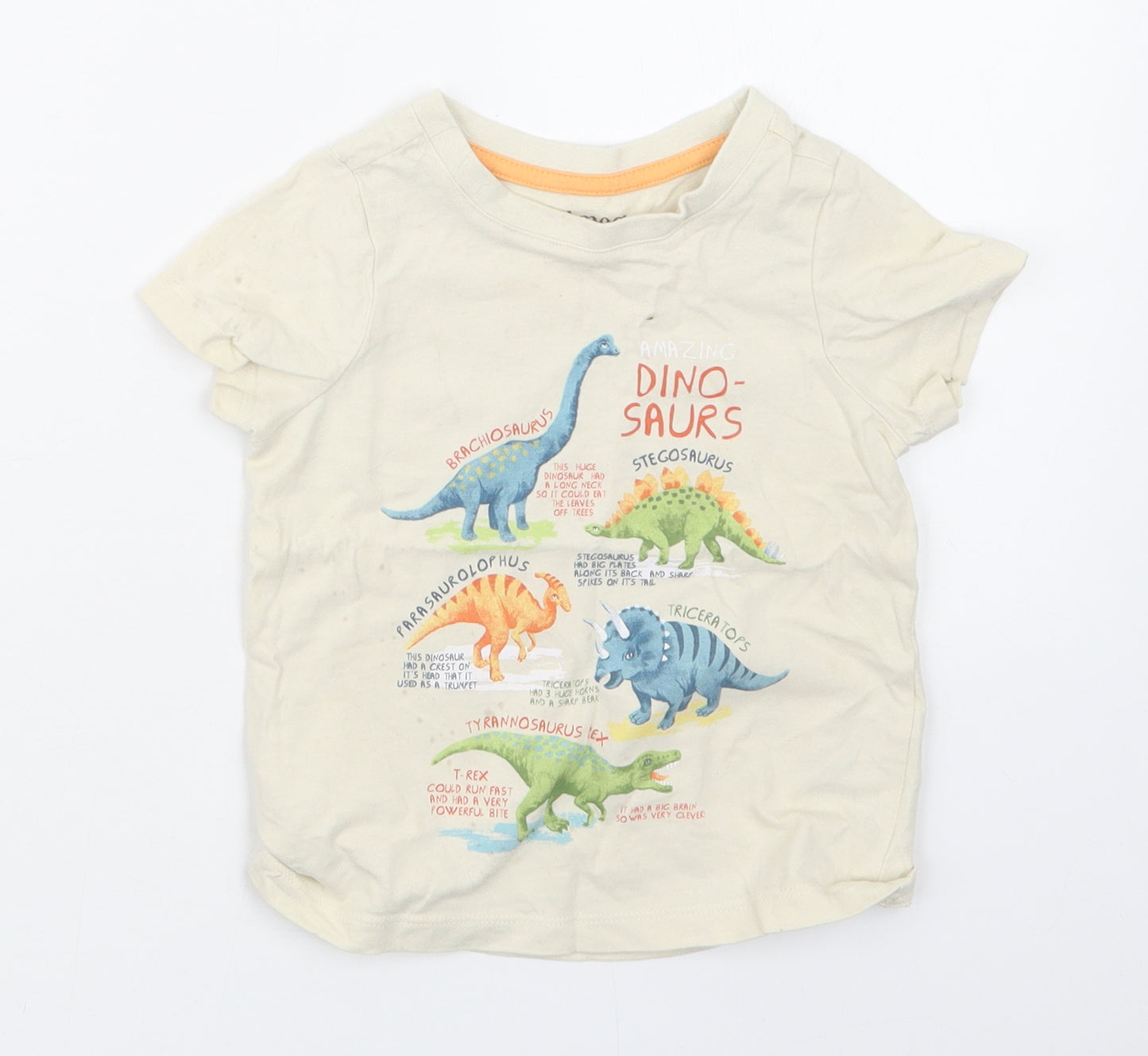 Nutmeg Boys Beige   Basic T-Shirt Size 18-24 Months