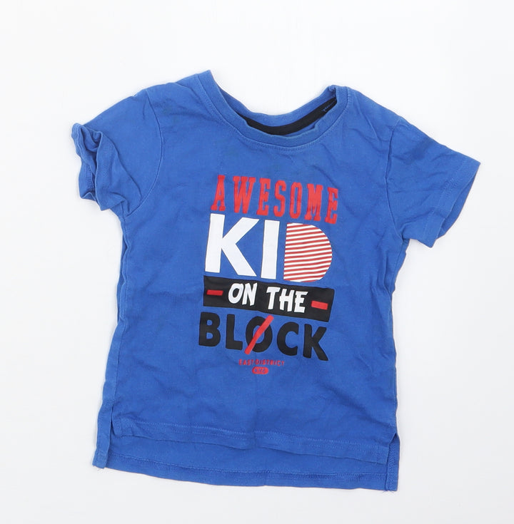 Rebel Boys Blue Basic T-Shirt Size 12-18 Months