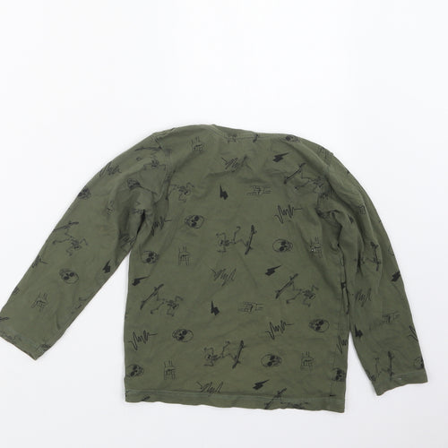 Matalan Boys Green Geometric  Basic T-Shirt Size 6 Years