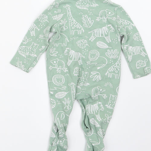 TU Boys Green Geometric  Coverall Outfit/Set Size 6-9 Months