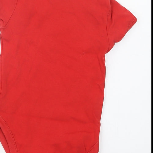 George Boys Red   Babygrow One-Piece Size 12-18 Months