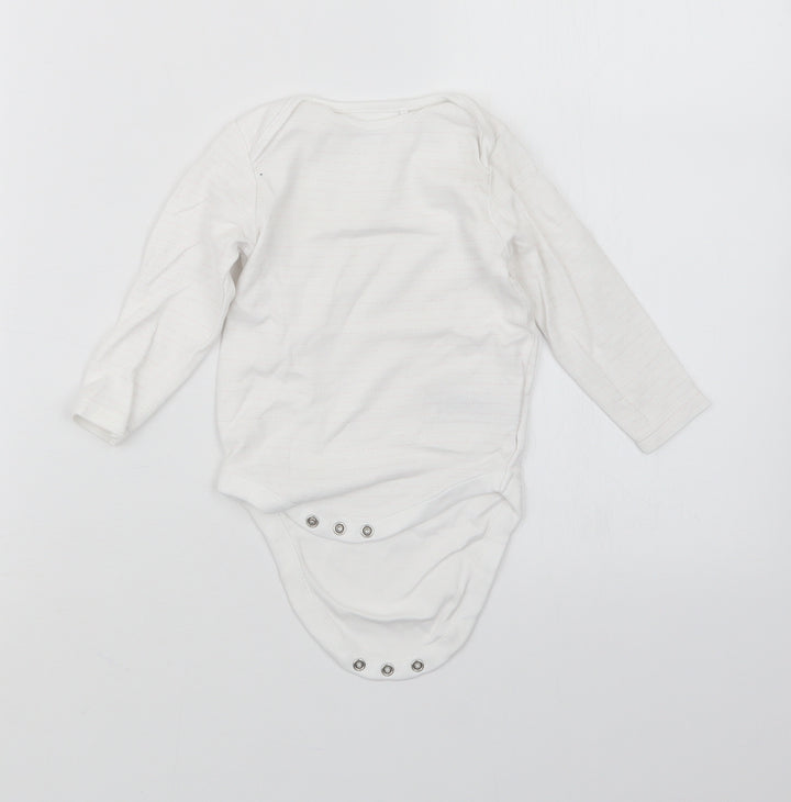 NEXT Girls Pink Striped  Babygrow One-Piece Size 9-12 Months