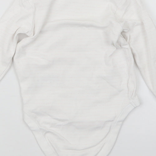 NEXT Girls Pink Striped  Babygrow One-Piece Size 9-12 Months