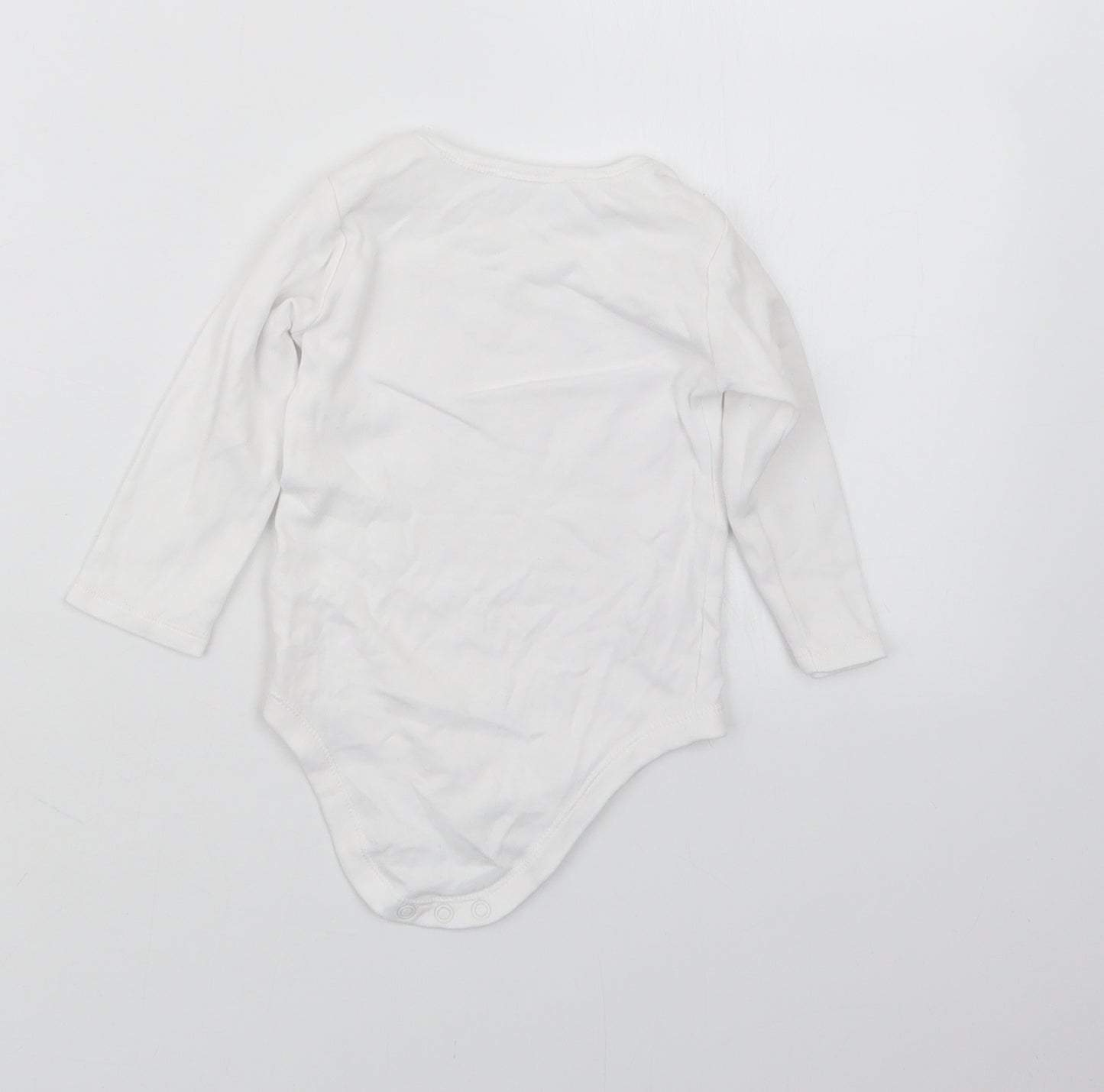 TU Girls White   Babygrow One-Piece Size 9-12 Months