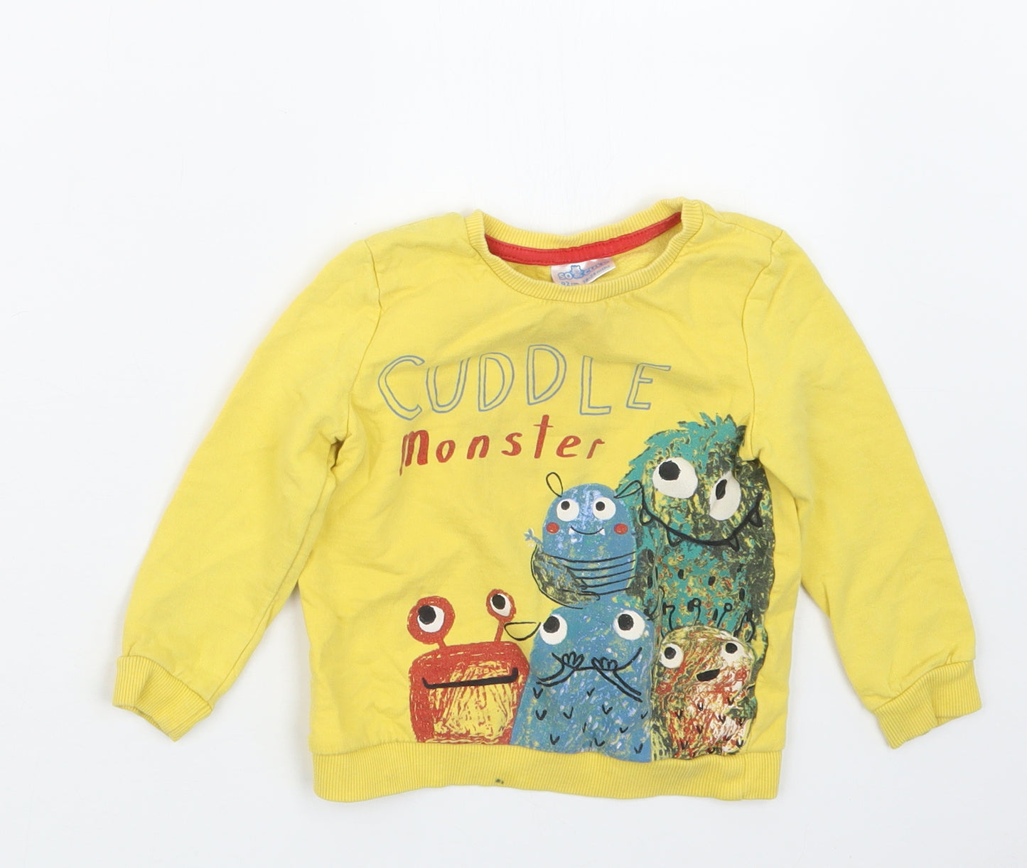 So Cute Boys Yellow   Pullover Jumper Size 18-24 Months