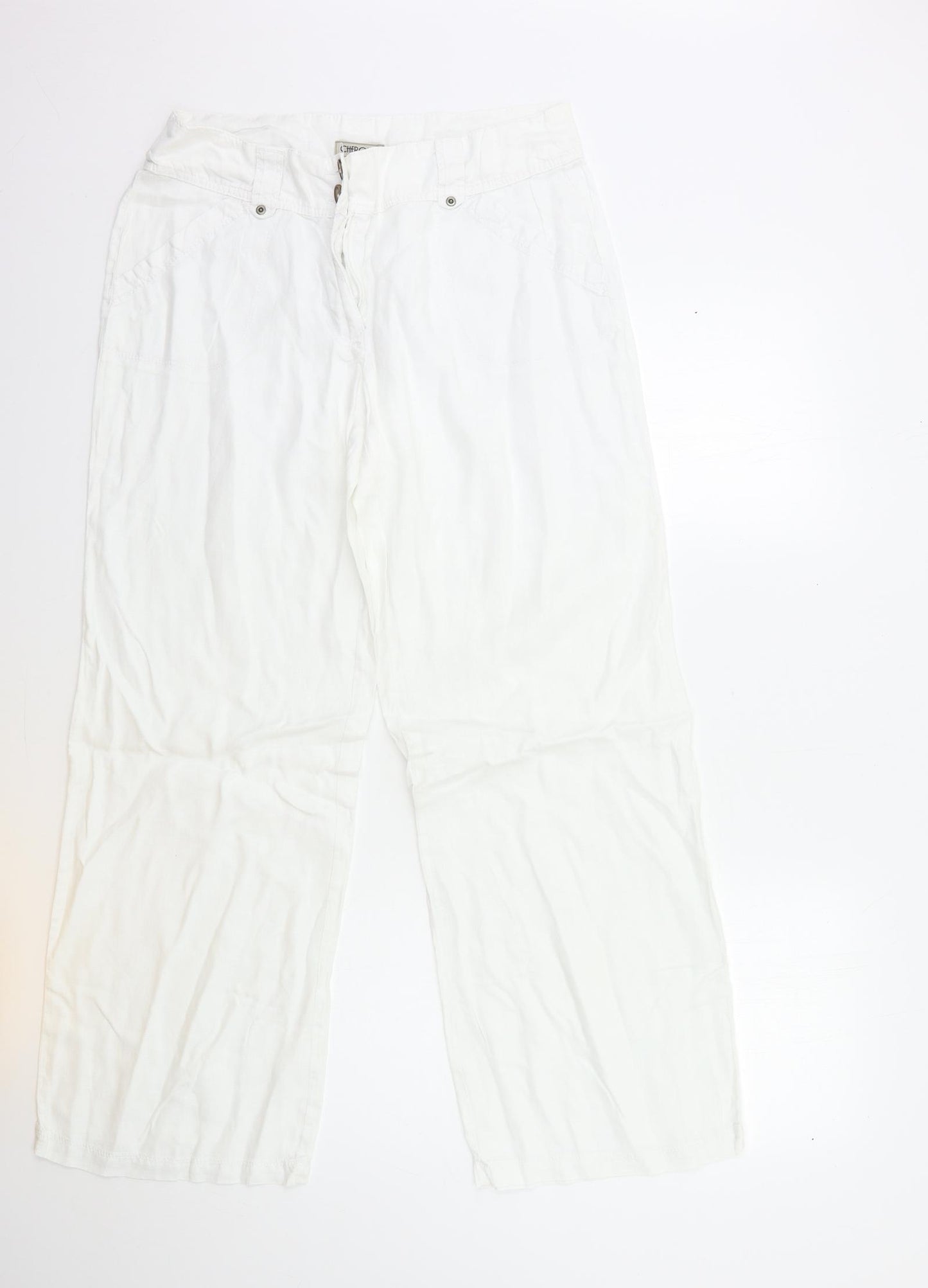 Cherokee Womens White   Trousers  Size 12 L30 in