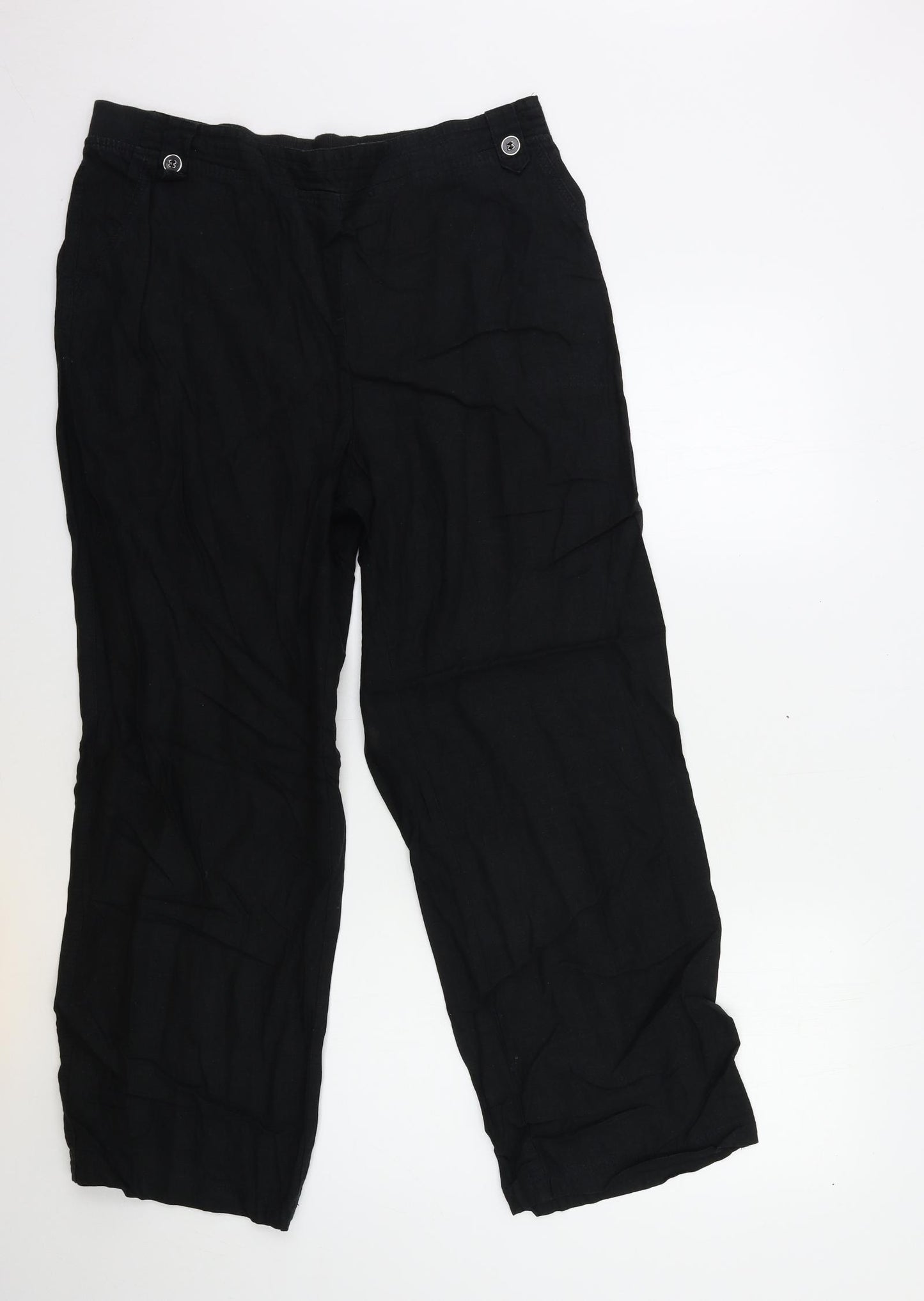 Bonmarché Womens Black   Trousers  Size 16 L28 in