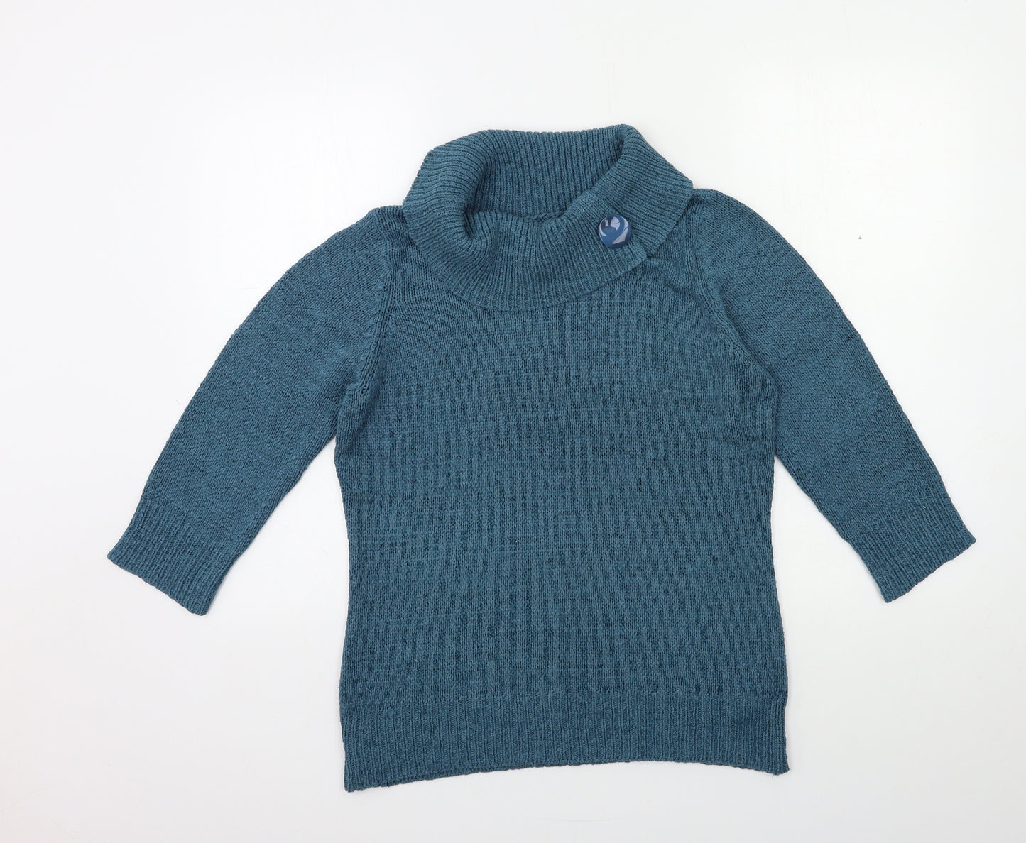 BHS Womens Blue  Knit Pullover Jumper Size 14