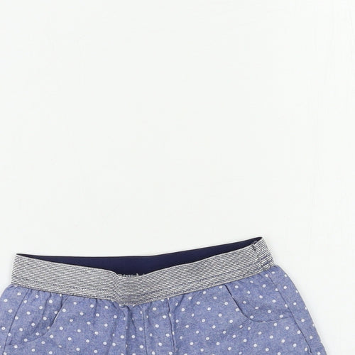 Hullabaloo Girls Blue Polka Dot  Sailor Shorts Size 2-3 Years