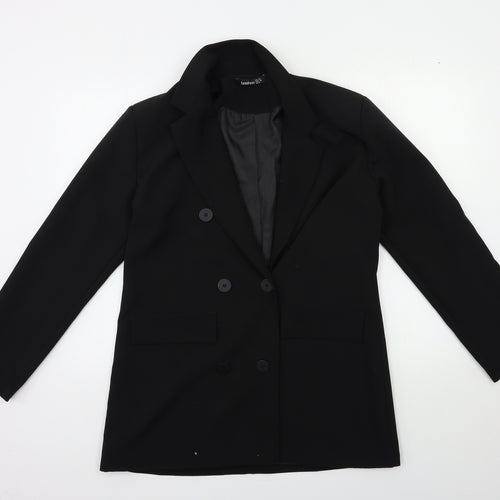 Boohoo Womens Black   Jacket Blazer Size 10