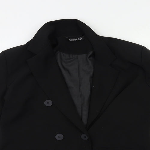 Boohoo Womens Black   Jacket Blazer Size 10