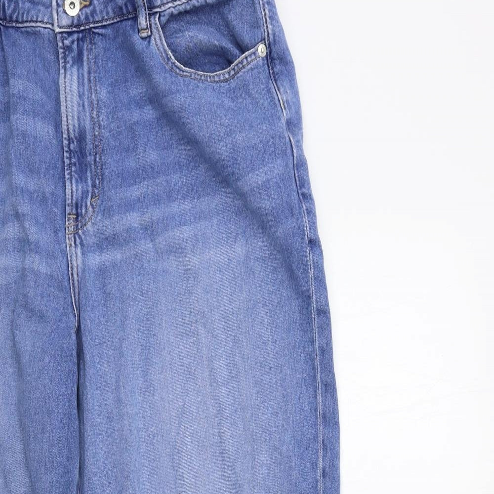 F&F Womens Blue  Denim Mom Jeans Size 16 L26 in