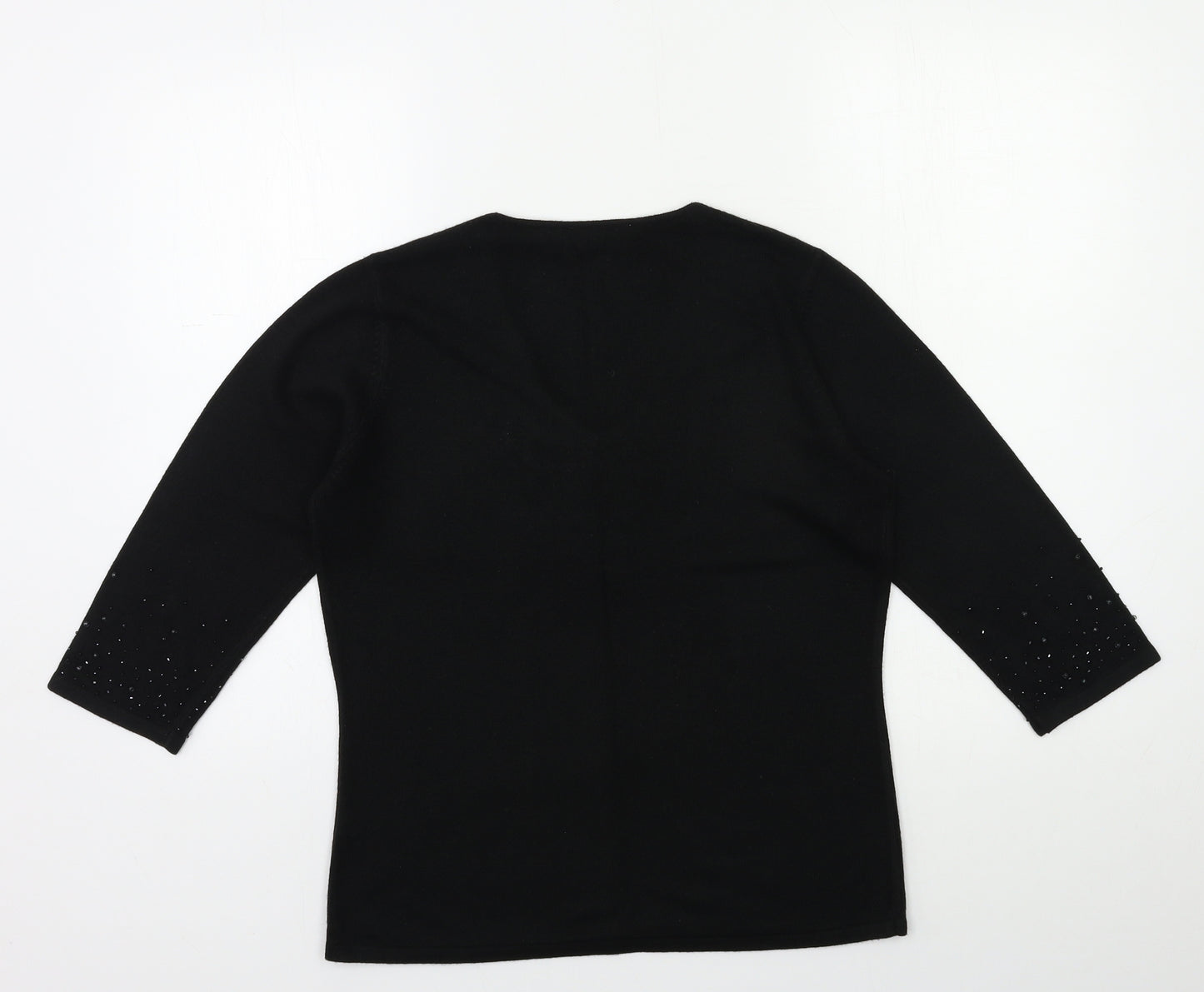 BHS Womens Black  Knit Pullover Jumper Size 12