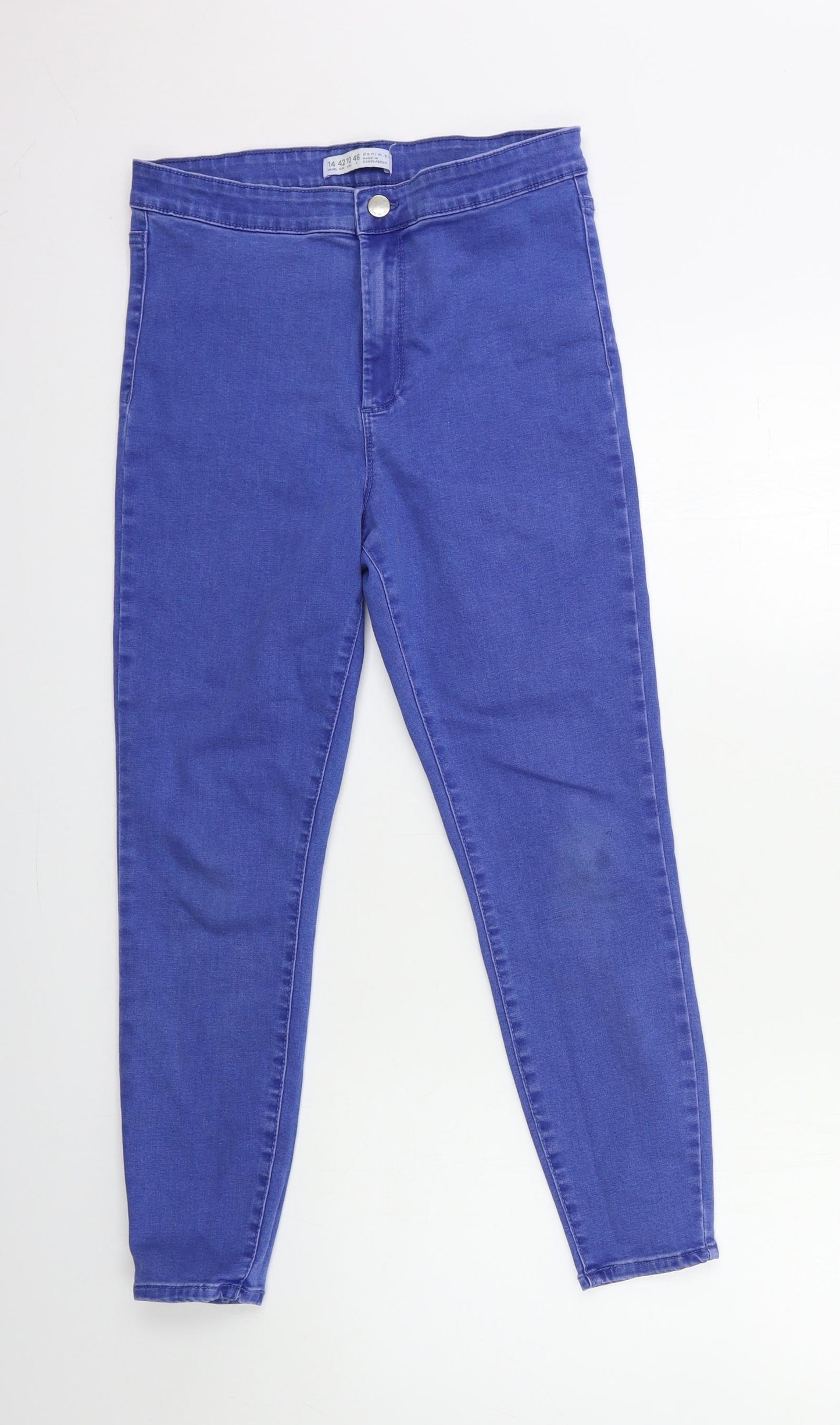Denim & Co. Womens Blue  Denim Skinny Jeans Size 14 L25 in