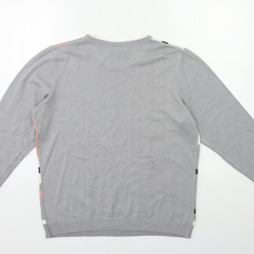 Preworn Womens Grey  Knit Pullover Jumper Size 16