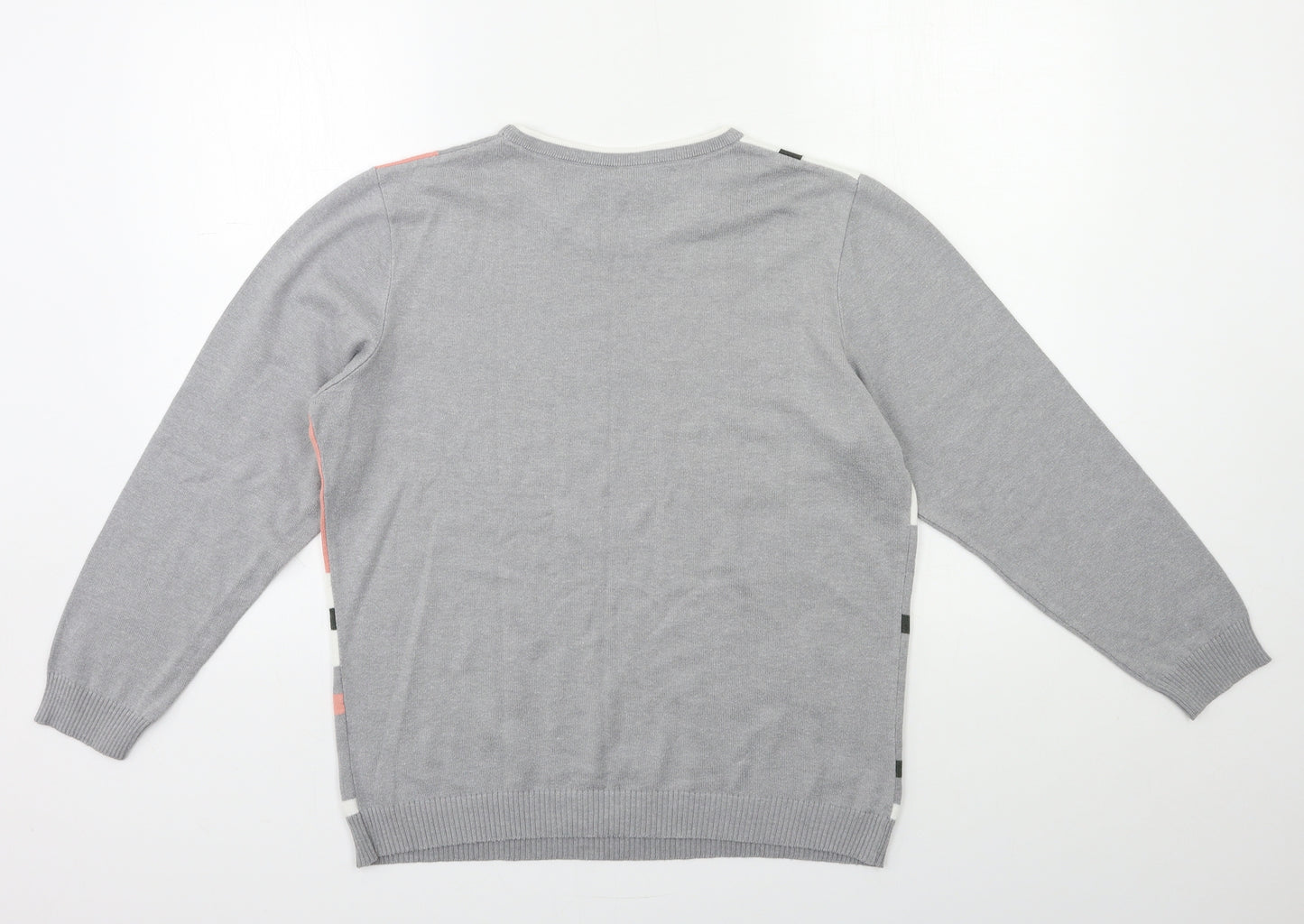 Preworn Womens Grey  Knit Pullover Jumper Size 16