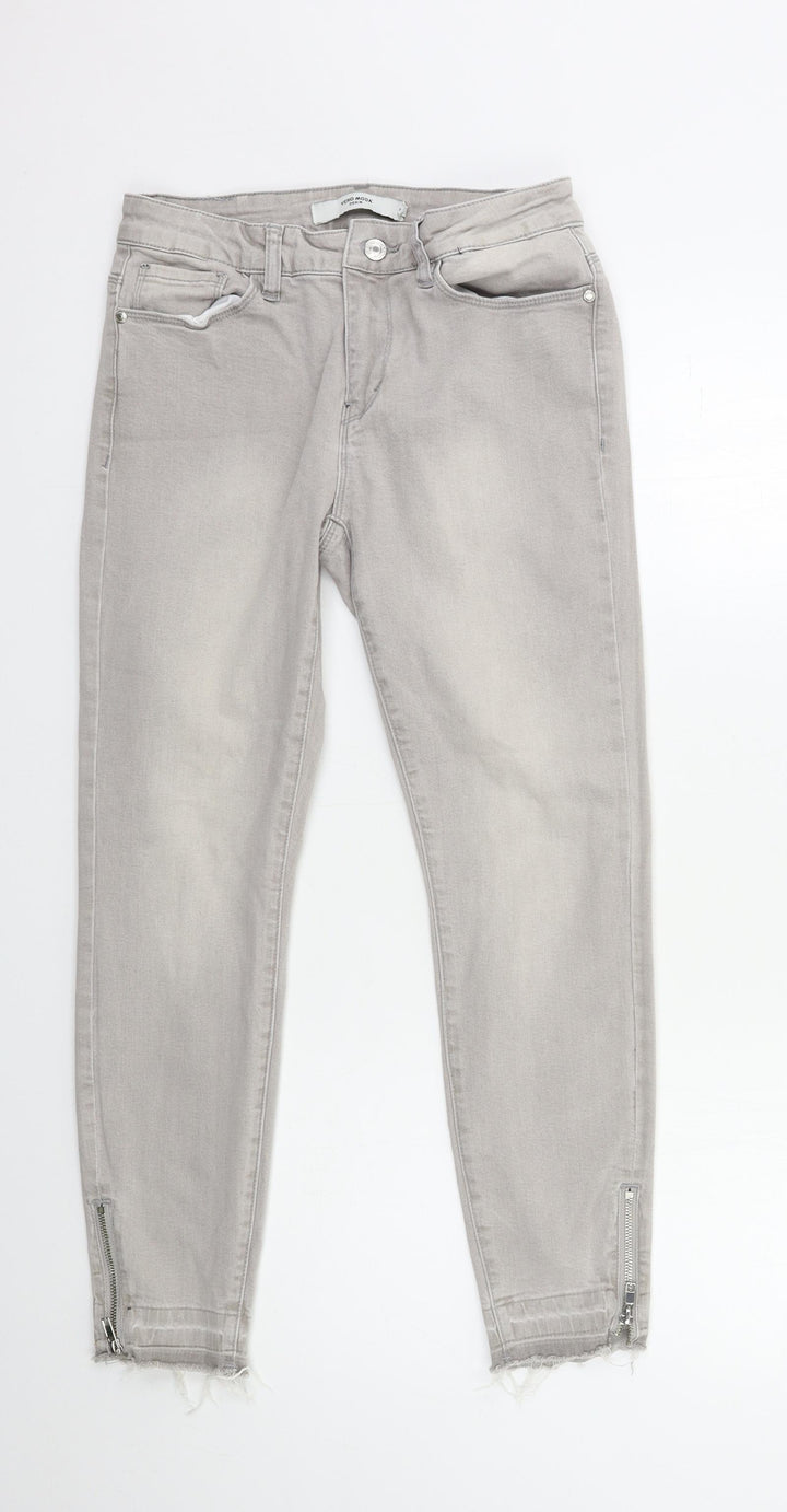 VERO MODA Womens Grey  Denim Skinny Jeans Size 28 in L30 in